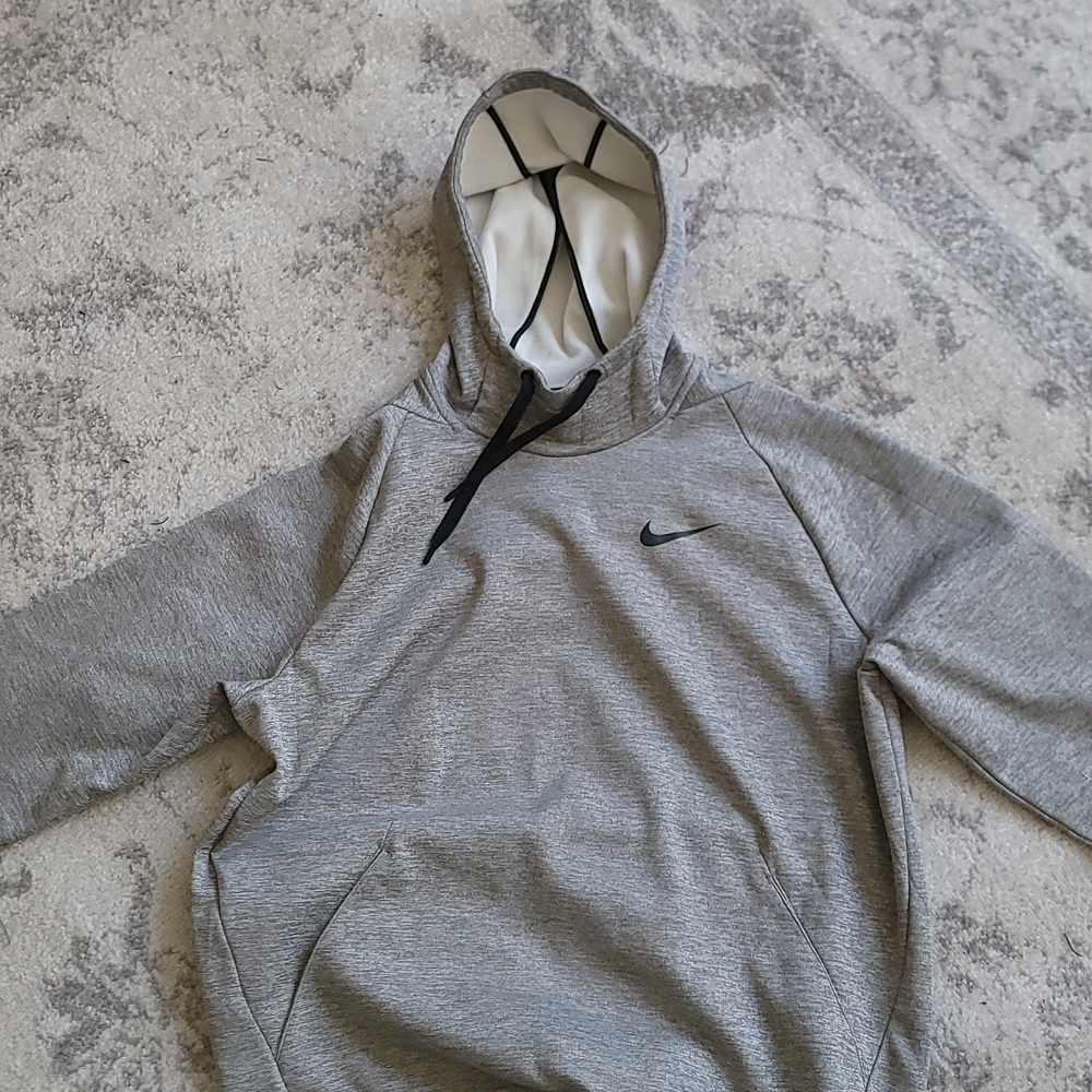 Nike Gray Hoodie with Black Swoosh